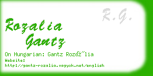 rozalia gantz business card